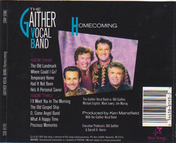 The Gaither Vocal Band : Homecoming (CD, Album)
