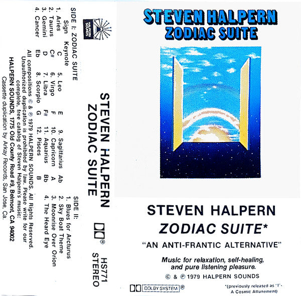 Steven Halpern : Zodiac Suite (Cass, Album, RE)