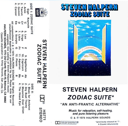 Steven Halpern : Zodiac Suite (Cass, Album, RE)