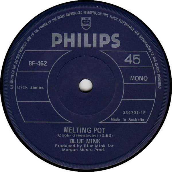 Blue Mink : Melting Pot (7", Mono)