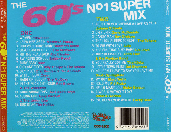 Various : The 60's No. 1 Super Mix (2xCD)