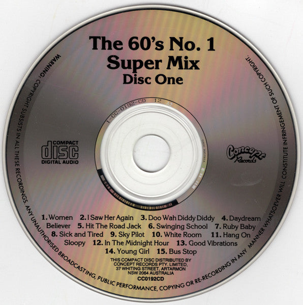 Various : The 60's No. 1 Super Mix (2xCD)