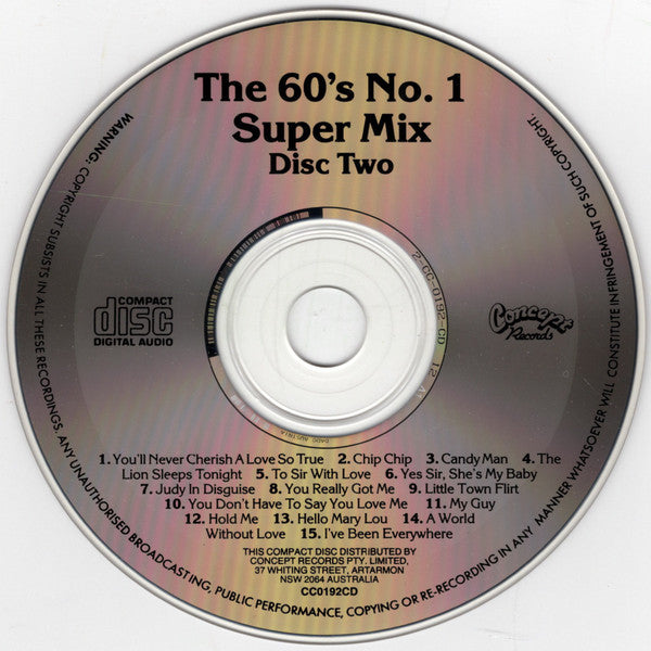 Various : The 60's No. 1 Super Mix (2xCD)
