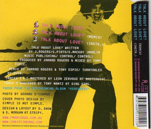 Christine Anu : Talk About Love (CD, Single)