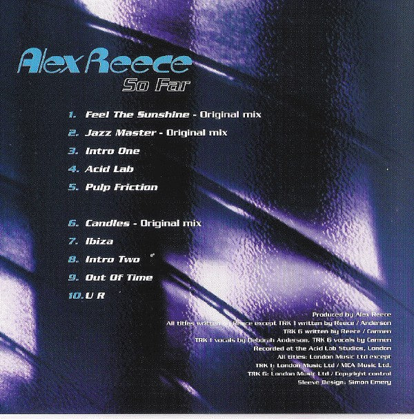 Alex Reece : So Far (CD, Album)