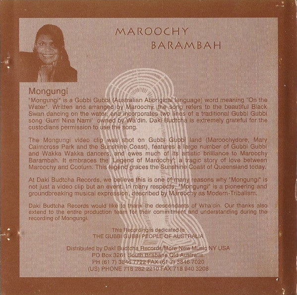 Maroochy Barambah : Mongungi (CD, EP)