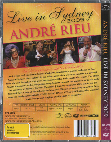André Rieu : Live in Sydney 2009 (DVD-V, PAL)