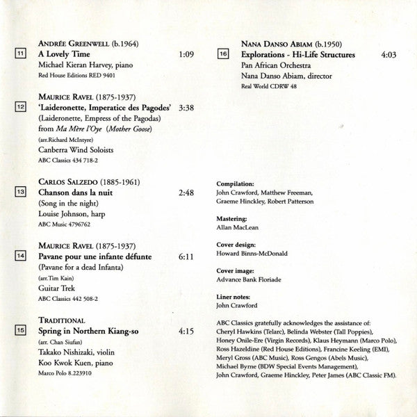 Various : The Sounds Of Floriade (CD, Comp)