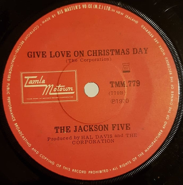 The Jackson 5 : I Saw Mommy Kissing Santa Claus (7", Single)