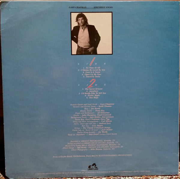 Gary Chapman : Sincerely Yours (LP, Album)