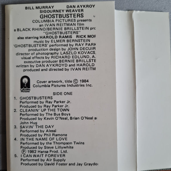 Various : Ghostbusters (Original Soundtrack Album) (Cass, Album)