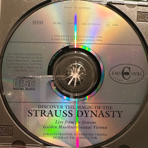 Johann Strauss Sr., Johann Strauss Jr. : Discover The Magic Of The Strauss Dynasty — Live From The Famous Golden Musikvereinssaal Vienna (CD, Album)
