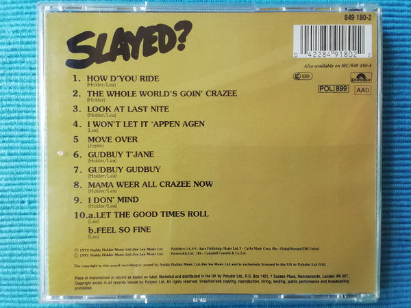 Slade : Slayed?  (CD, Album, RE, RM, RP)