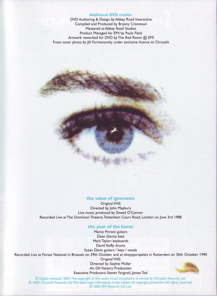 Sinéad O'Connor : The Value Of Ignorance + The Year Of The Horse (DVD-V, RE, RM, PAL)