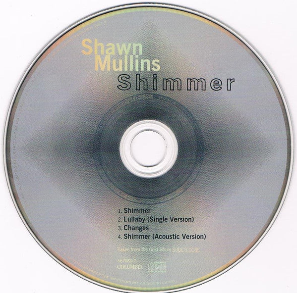 Shawn Mullins : Shimmer (CD, Single, Promo)