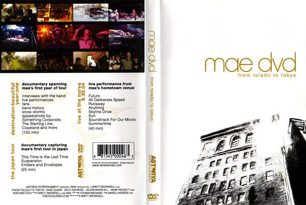 Mae (2) : Mae Dvd - From Toledo To Tokyo (DVD-V, NTS)