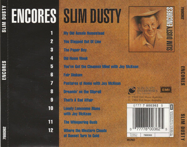 Slim Dusty : Encores (CD, Comp, Mono, RE)