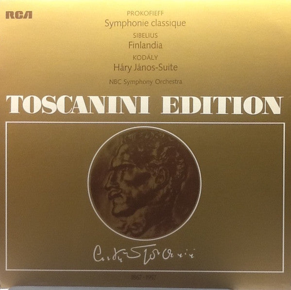 Sergei Prokofiev / Jean Sibelius / Zoltán Kodály • NBC Symphony Orchestra, Arturo Toscanini : Symphony No.1 ("Classical") / Finlandia / Háry János (LP, Comp, Mono)