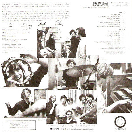 The Monkees : Headquarters (CD, Album, RE, RM)