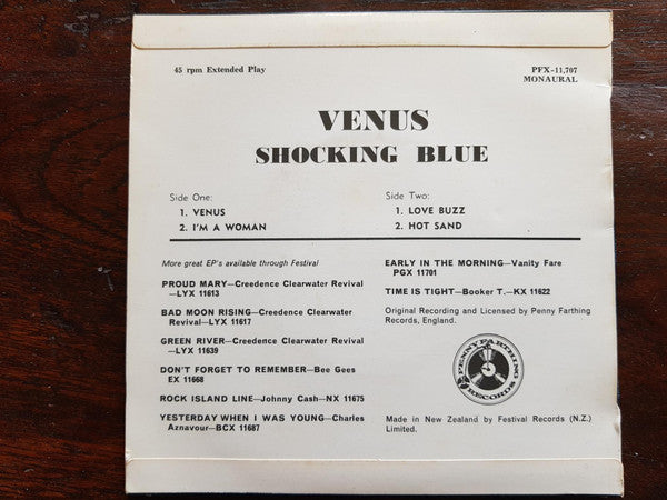 Shocking Blue : Venus (7", EP)
