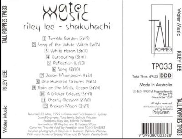 Riley Lee : Water Music (CD, Album)