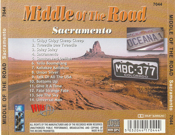 Middle Of The Road : Sacramento  (CD, Comp)
