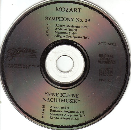 Wolfgang Amadeus Mozart : Symphony No. 29 / Eine Kleine Nachtmusik (CD, Album)