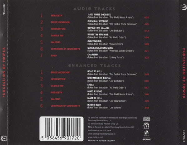 Various : Procession Of Power (CD, Comp, Enh)