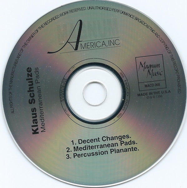 Klaus Schulze : Miditerranean Pads (CD, Album, RE)