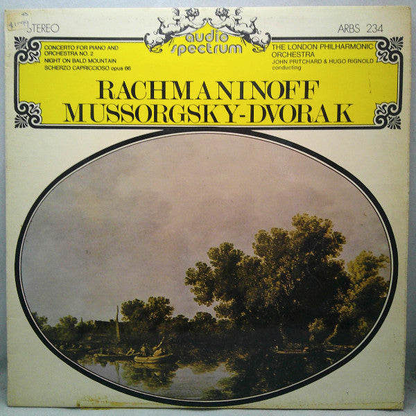 Sergei Rachmaninoff, Modest Mussorgsky, Antonín Dvořák : A Night On Bald Mountain / Scherzo Capriccioso / Concerto For Piano And Orchestra No. 2 C-Minor, Op. 18 (LP, Album)