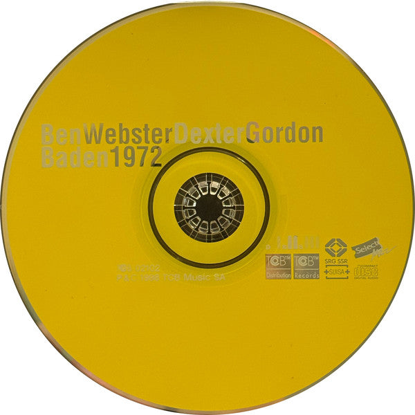 Ben Webster - Dexter Gordon : Baden 1972 (CD, Album)