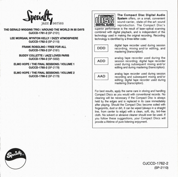 Lee Morgan, Wynton Kelly : Dizzy Atmosphere (CD, Album, Ltd, RE, RM)