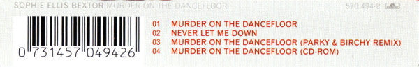 Sophie Ellis Bextor* : Murder On The Dancefloor (CD, Single, Enh)