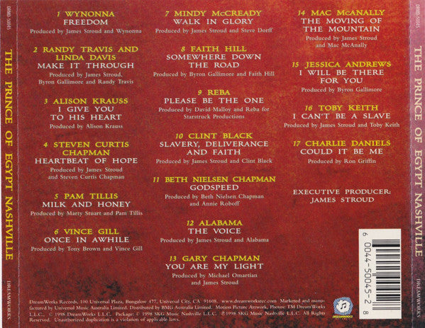 Various : The Prince Of Egypt Nashville (CD, Album)