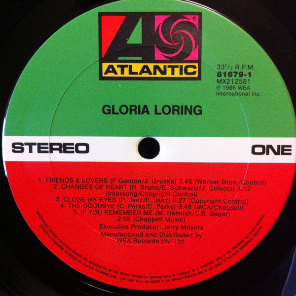 Gloria Loring : Gloria Loring (LP, Album)