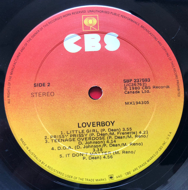 Loverboy : Loverboy (LP, Album)