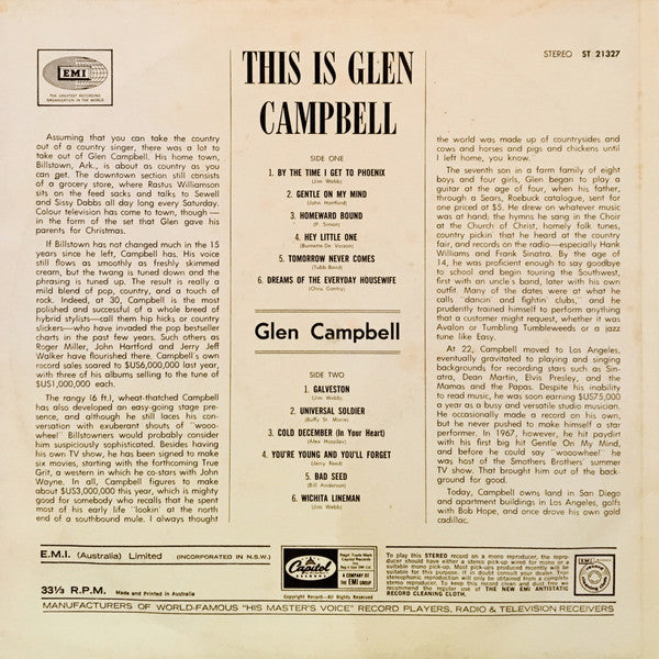 Glen Campbell : This Is Glen Campbell (LP, Comp)