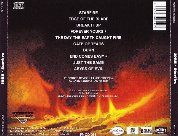 Jorn (4) : Starfire (CD, Album)