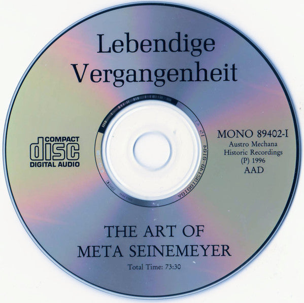 Meta Seinemeyer : The Art Of Meta Seinemeyer (4xCD, Comp, Mono)