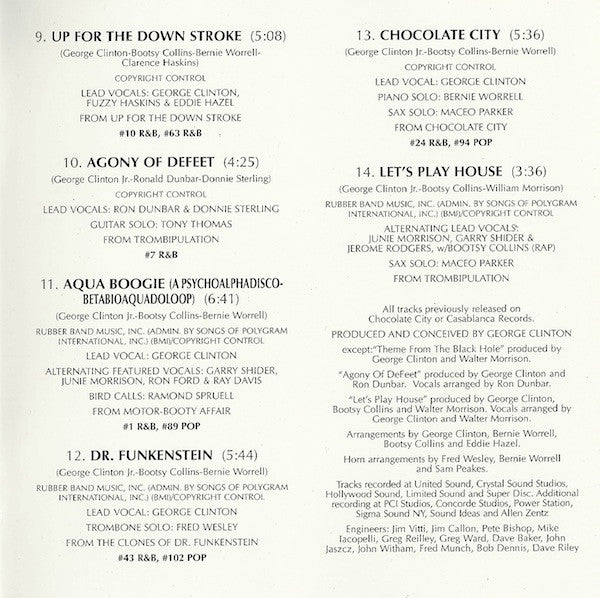 Parliament : The Best Of Parliament: Give Up The Funk (CD, Comp, RM, RP)