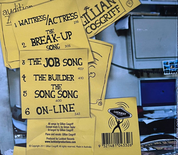 Gillian Cosgriff : Waitressing… And Other Things I Do Well (CD, EP)