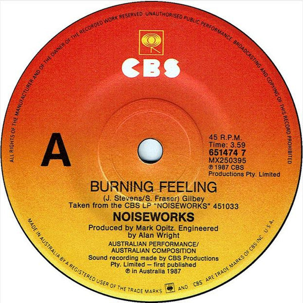 Noiseworks : Burning Feeling (7", Single)