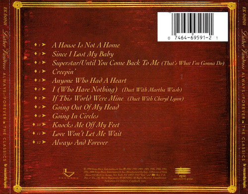 Luther Vandross : Always & Forever (The Classics) (CD, Comp)