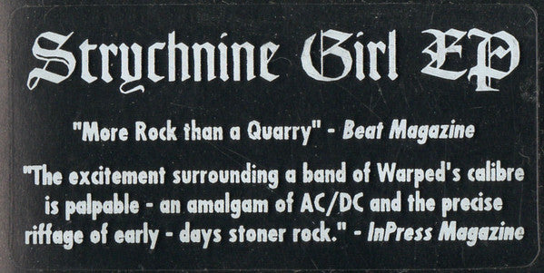 Warped : Strychnine Girl EP (CD, EP)