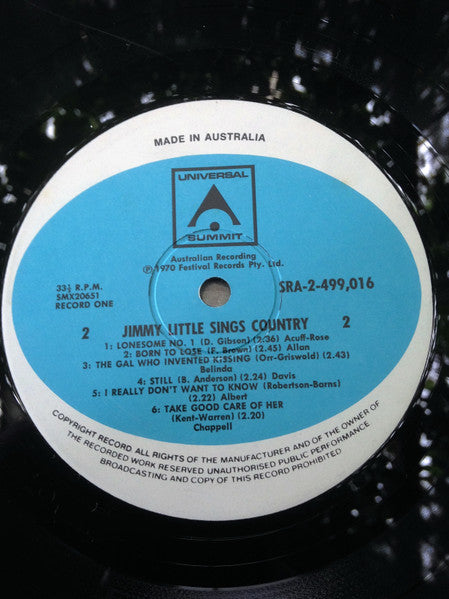 Jimmy Little : Sings Country (2xLP, Comp)