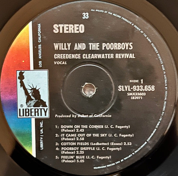 Creedence Clearwater Revival : Willy And The Poor Boys (LP, Album)