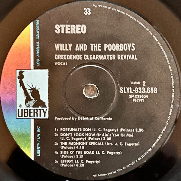 Creedence Clearwater Revival : Willy And The Poor Boys (LP, Album)