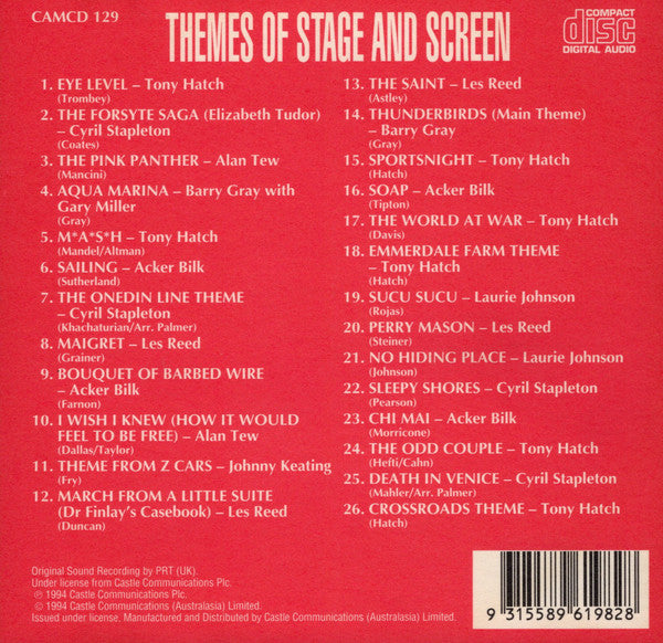 Various : Themes Of Stage And Screen (CD)