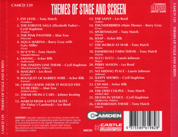 Various : Themes Of Stage And Screen (CD)