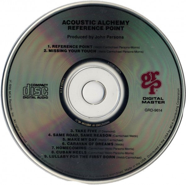 Acoustic Alchemy : Reference Point (CD, Album)